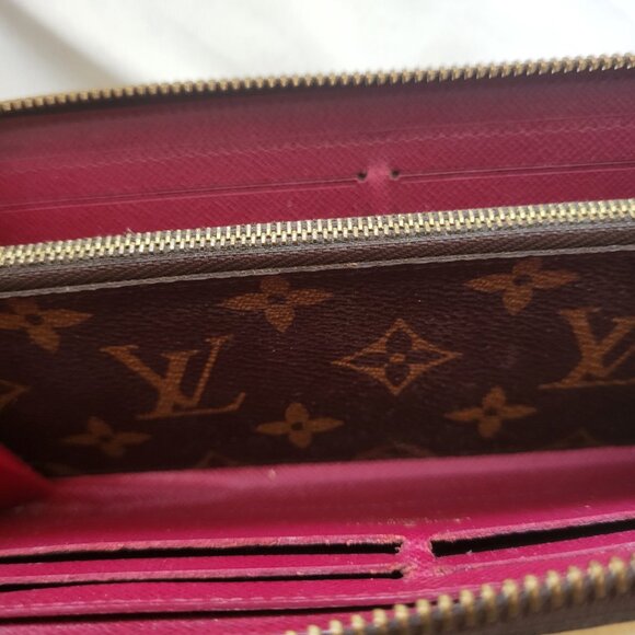 Louis Vuitton clemence wallet in fuchsia - Picture 2 of 9